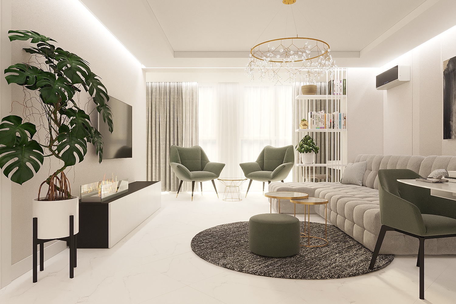 Дизайн двухкомнатной квартире в Квартале Энтузиастов