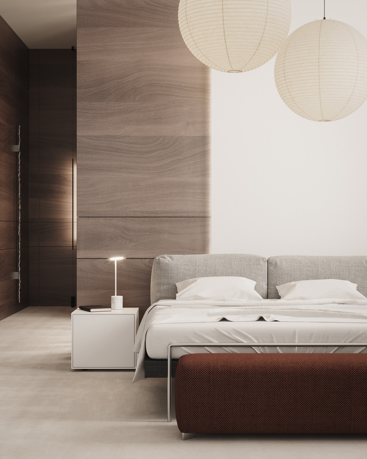 The Whale – Minimalist modern bedroom