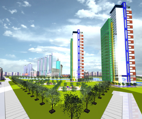 Конкурсный проект жилого квартала в районе Академический в г. Екатеринбург