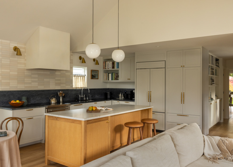 Inspiration for a transitional kitchen remodel in Seattle