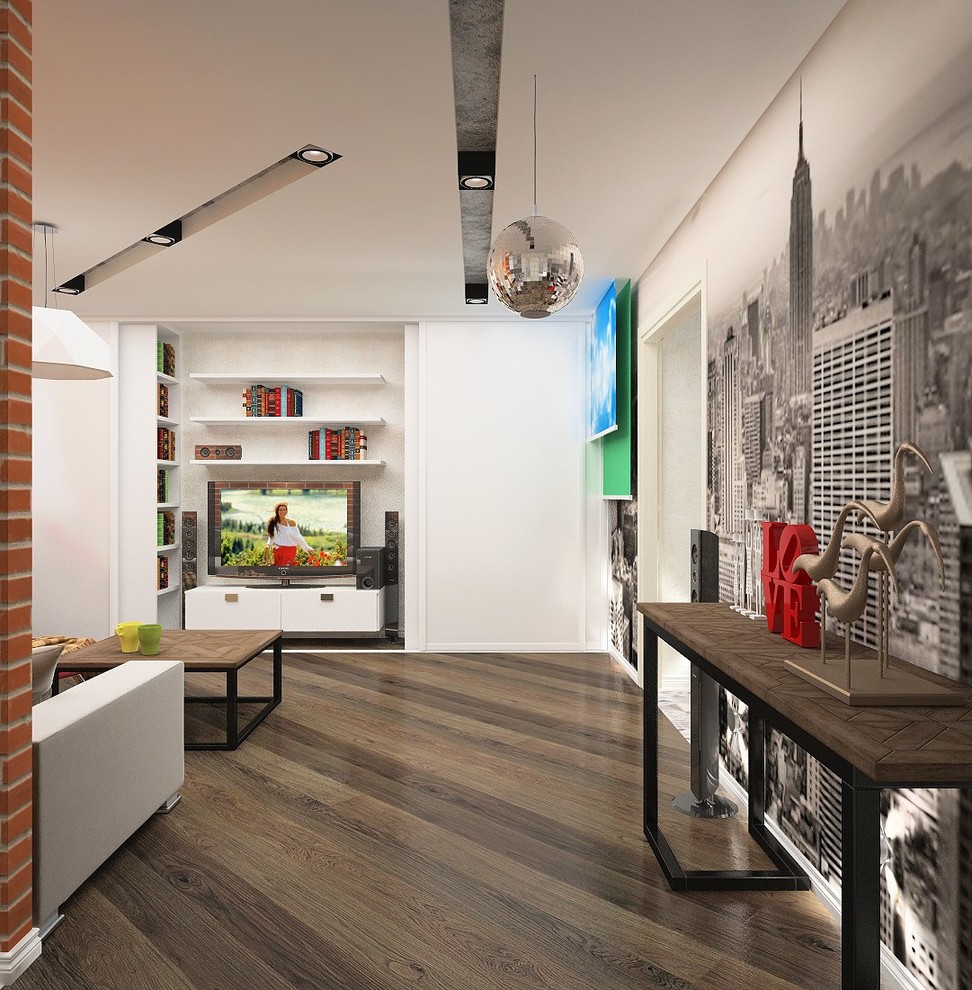 Квартира для семьи с 3 детьми в стиле лофт