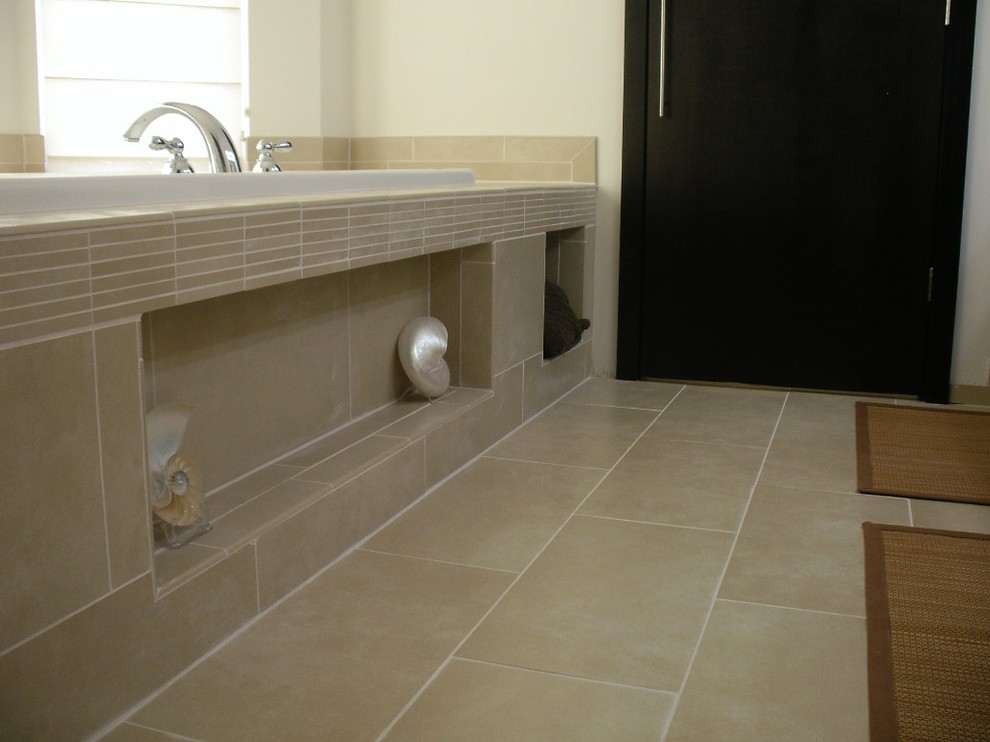 Basic Builders Grade Bath Make Over Modern New York By Michael Louis Interiors Houzz