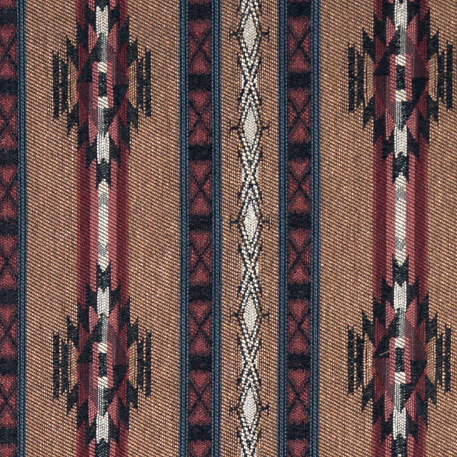 Striped Southwest, Navajo, Style Upholstery Fabric By The Yard