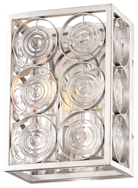 Culture Chic 2 Light Wall Sconce, Catalina Silver