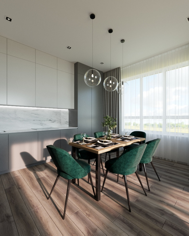 Кухня-гостиная в загородном доме