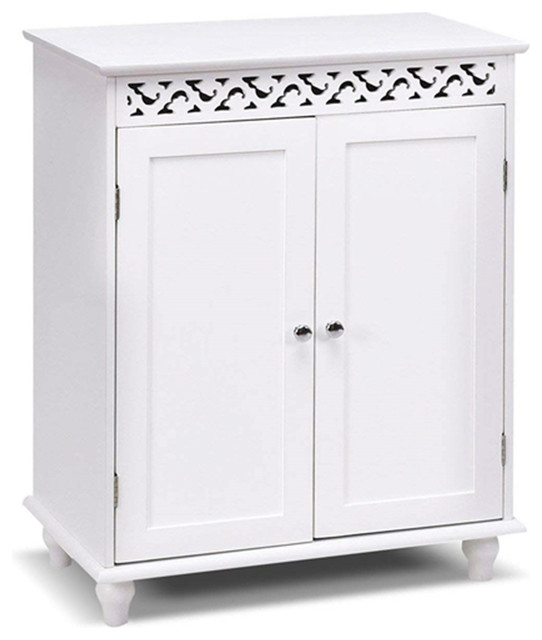 Attractive 2Door Bathroom Storage Floor Traditional