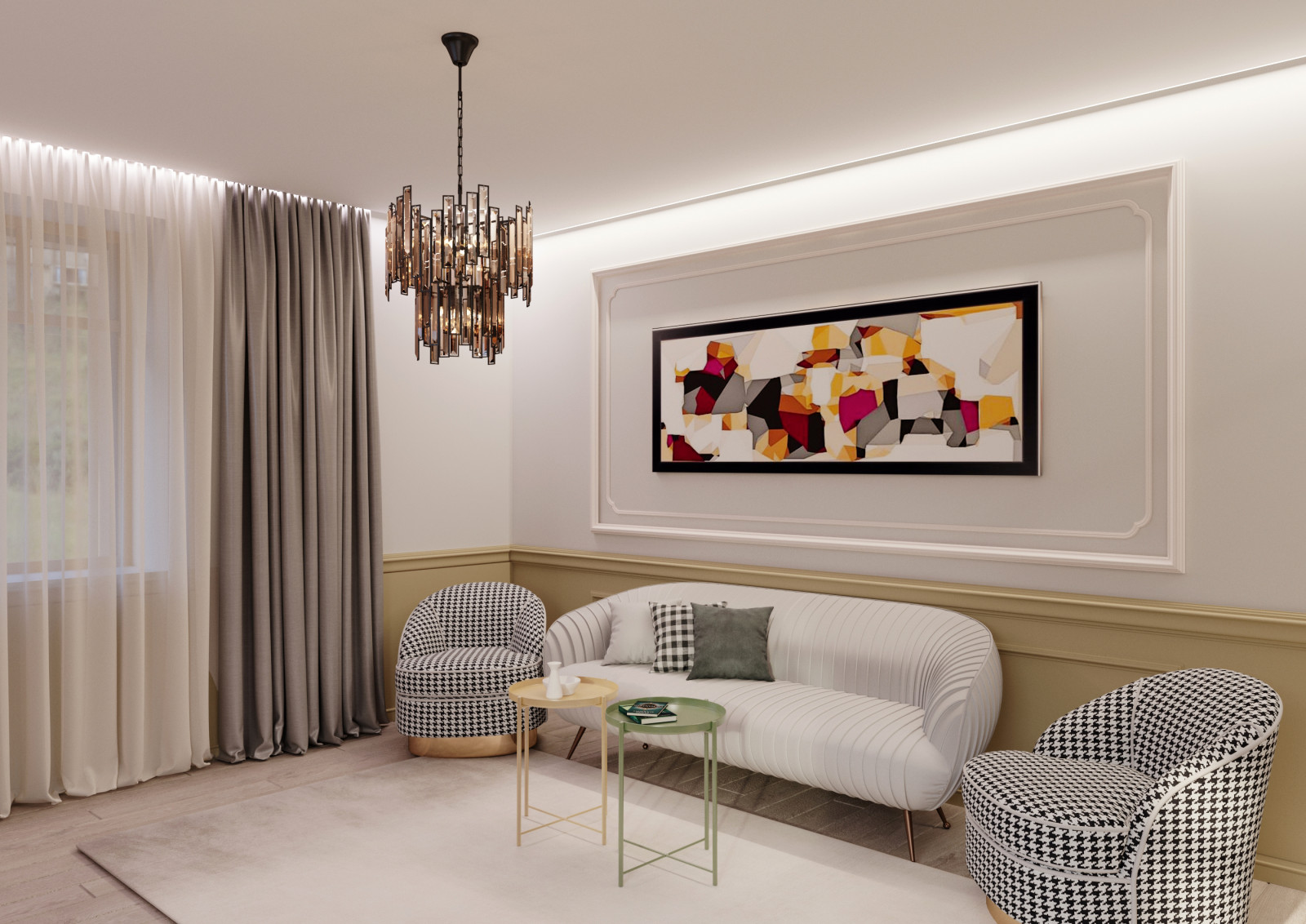 Гостиная в стиле эклектика