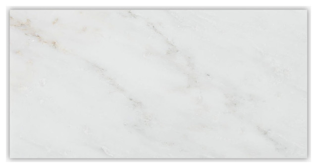 Asian Statuary Honed 12x24 Micro Beveled Marble Tile - Traditional ...
