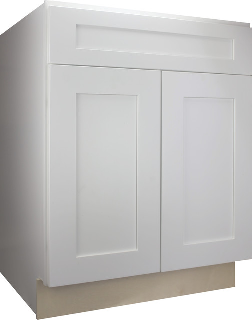 Mania White Shaker Kitchen Base 24"x34.5"x24