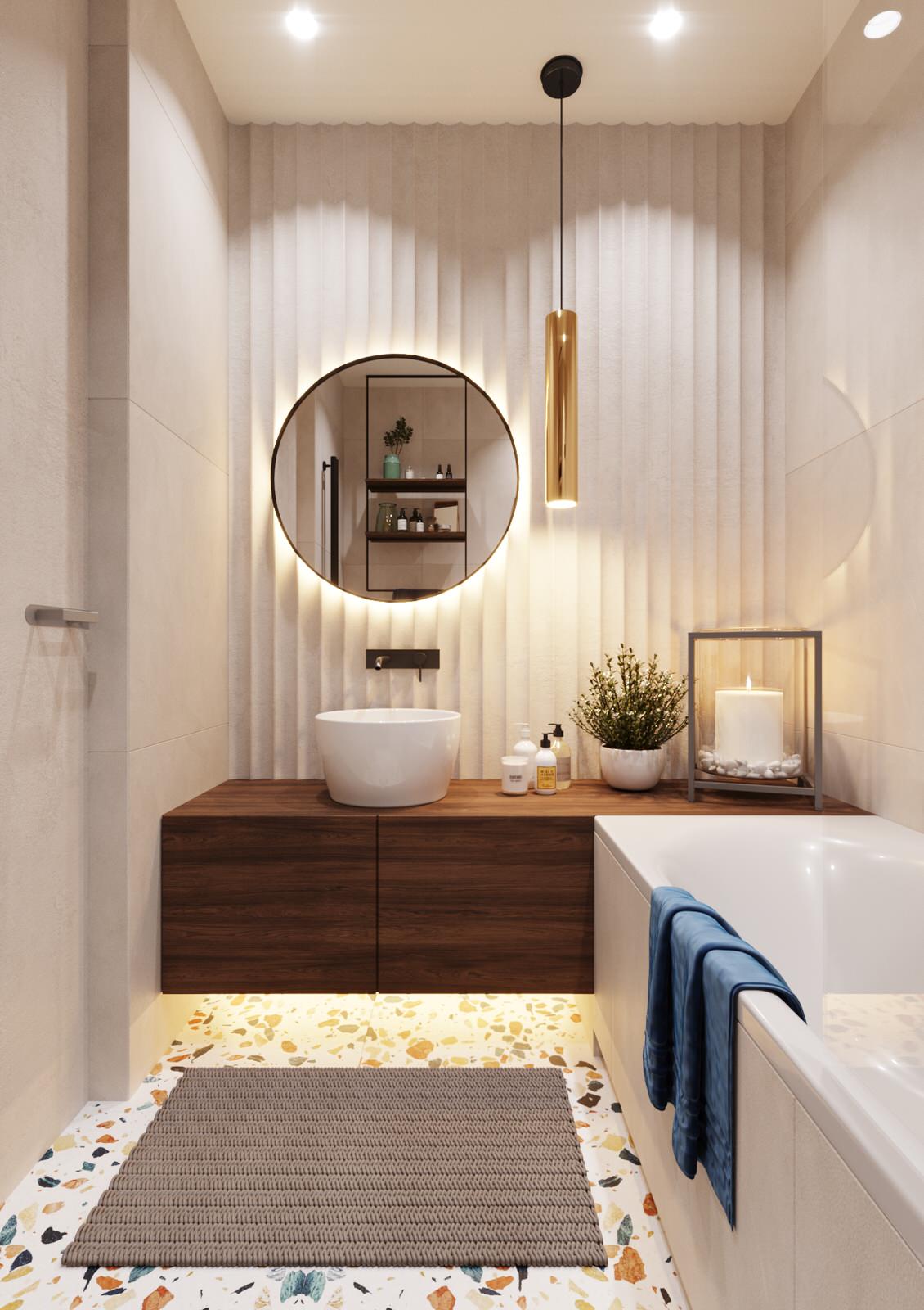 Двухкомнатная квартира 45 кв. м. в современном стиле