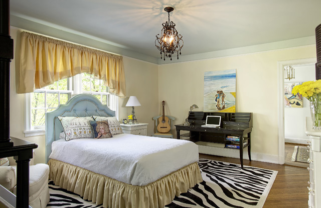 Zebra Chic eclectic-bedroom