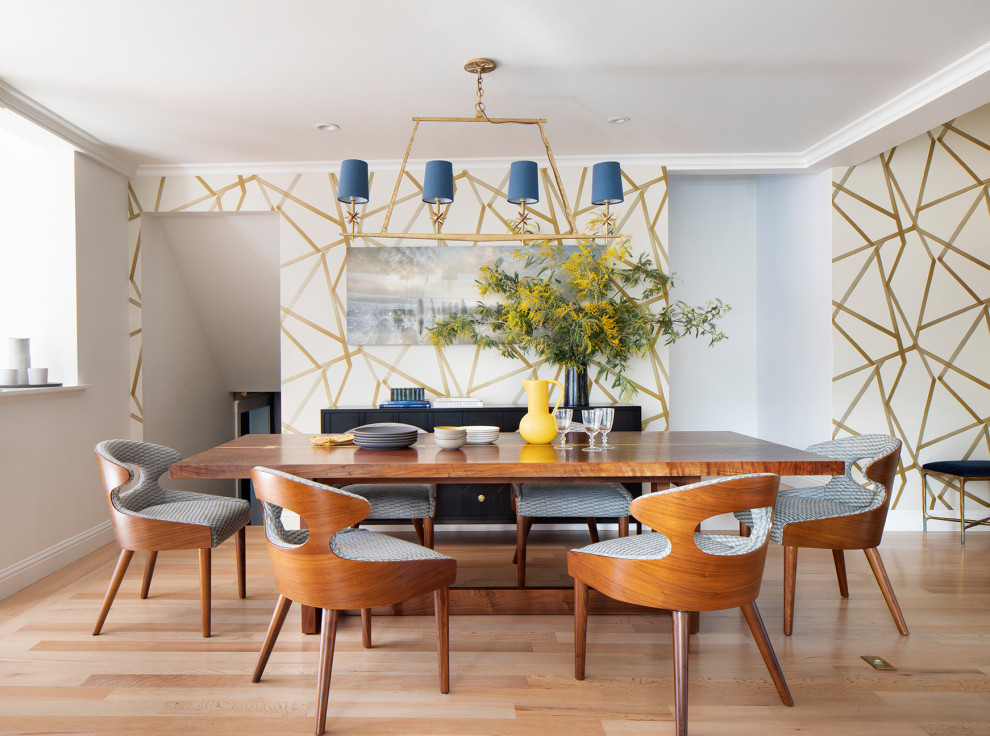 Photo of a midcentury dining room in San Francisco.