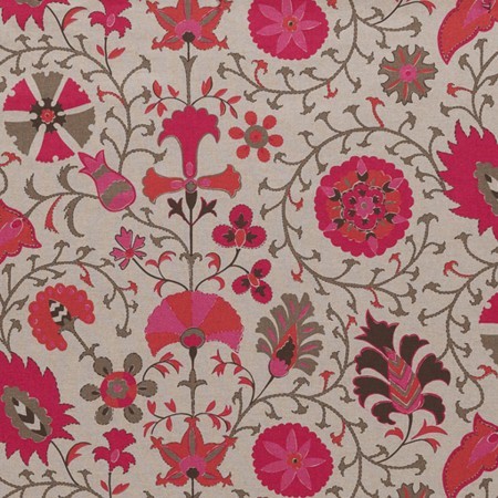 Suzani Fabric, Pink