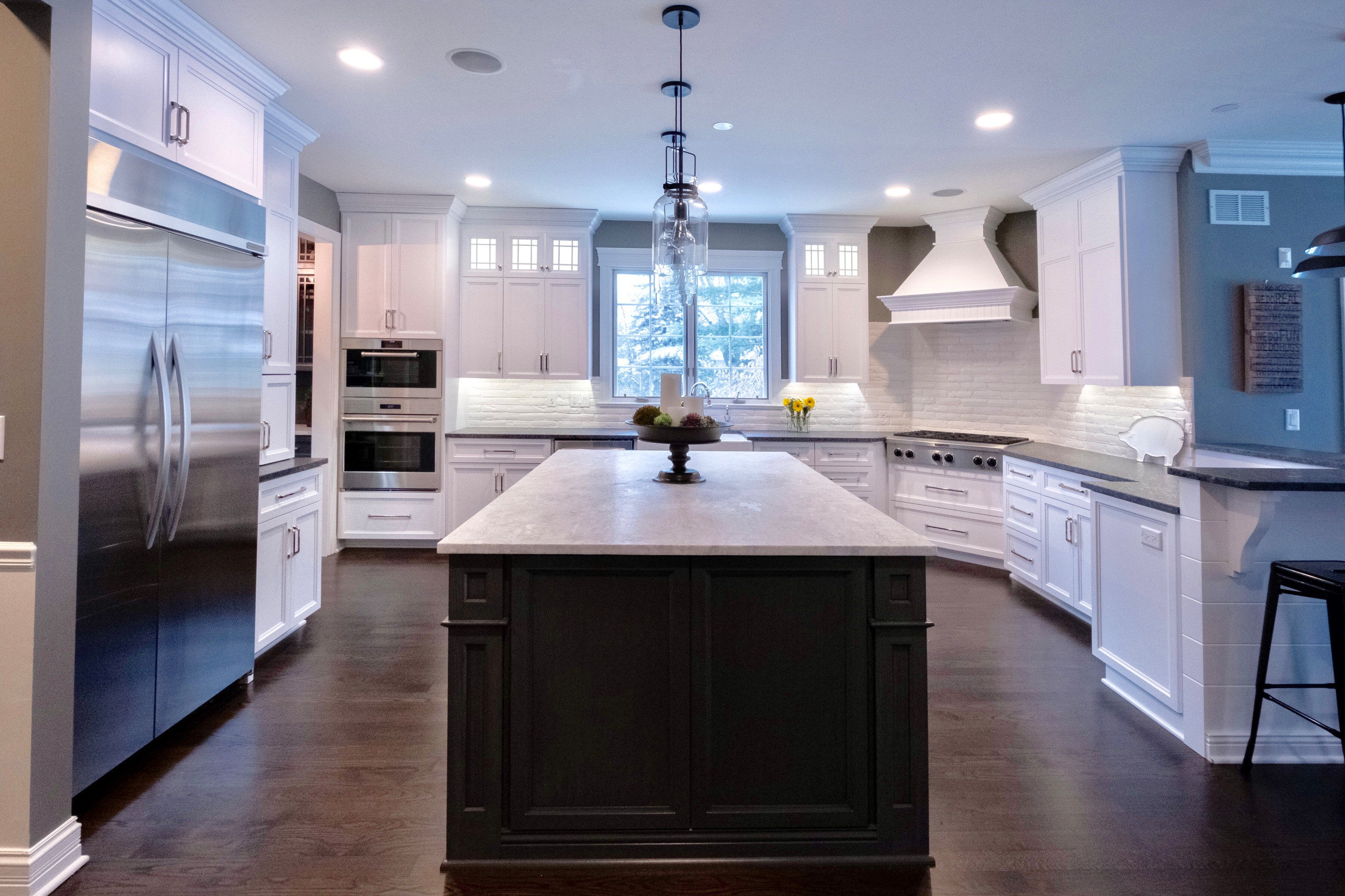 Farmhouse Kitchen, Home Bar and Mudroom