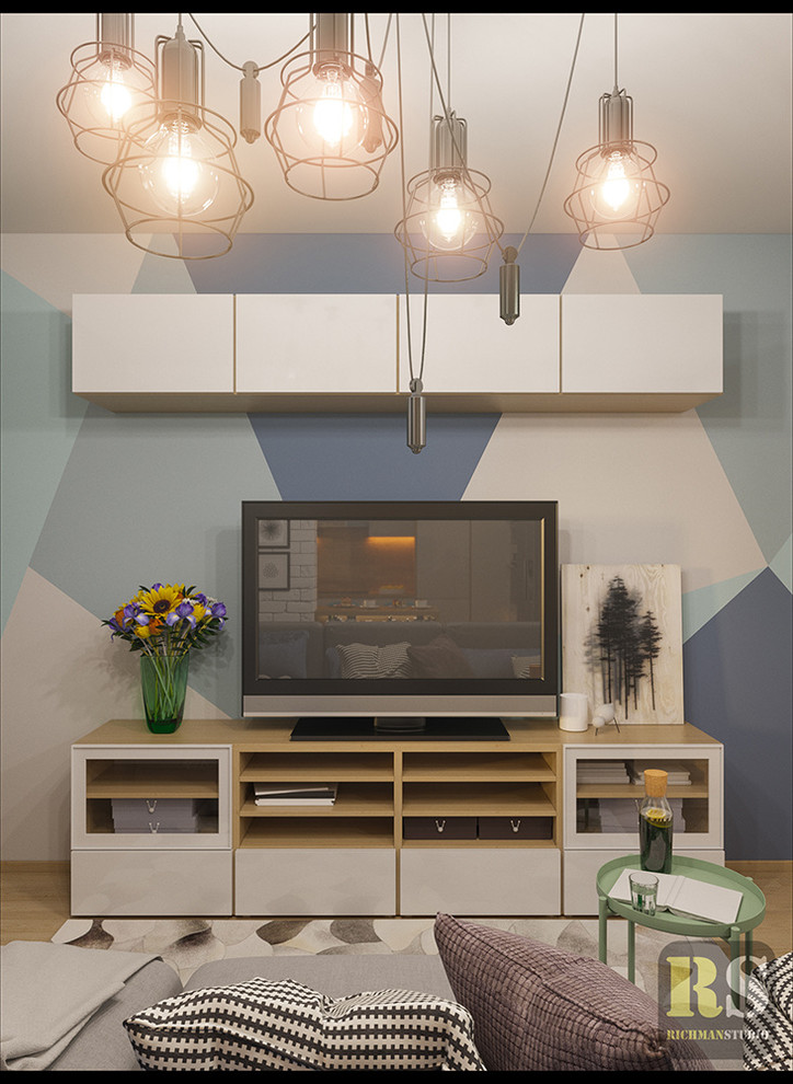 Дизайн интерьера "двушки" 46м2 в Скандинавском стиле для молодой пары