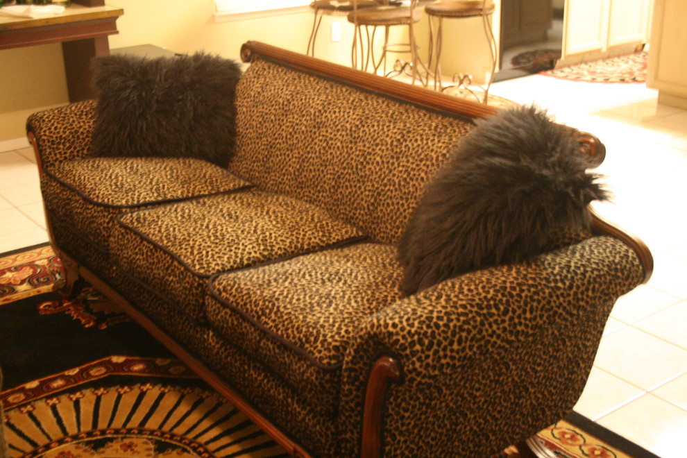 leopard couches living room
