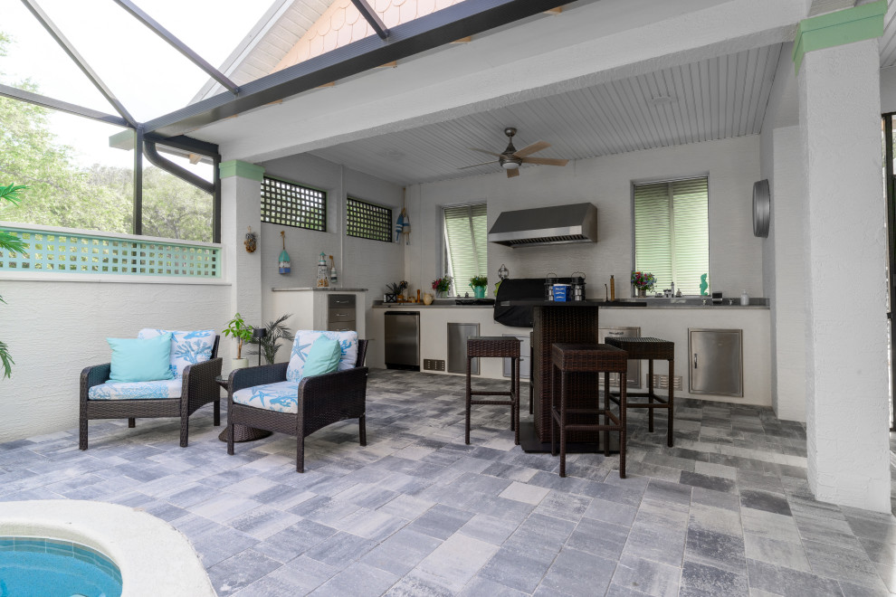 Travertine Pavers Pool Deck