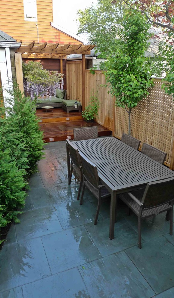 This is an example of a traditional deck in New York.