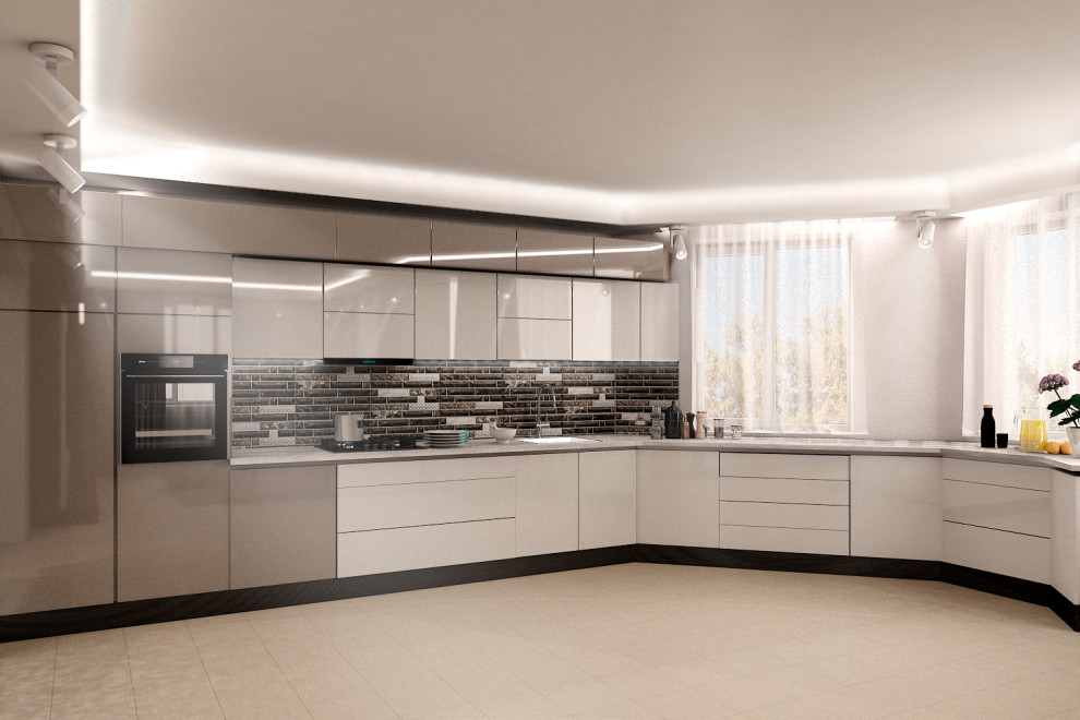 Дизайн интерьера Кухня-гостинная