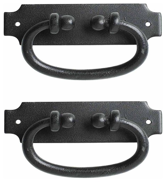 2 Cabinet Or Drawer Pull Black Wrought Iron 5 1 4 X 9 16 Traditional And Handle Pulls By Renovator S Supply Houzz 2 Cabinet Or Drawer Pull Black Wrought, Wrought Iron Cabinet Pulls