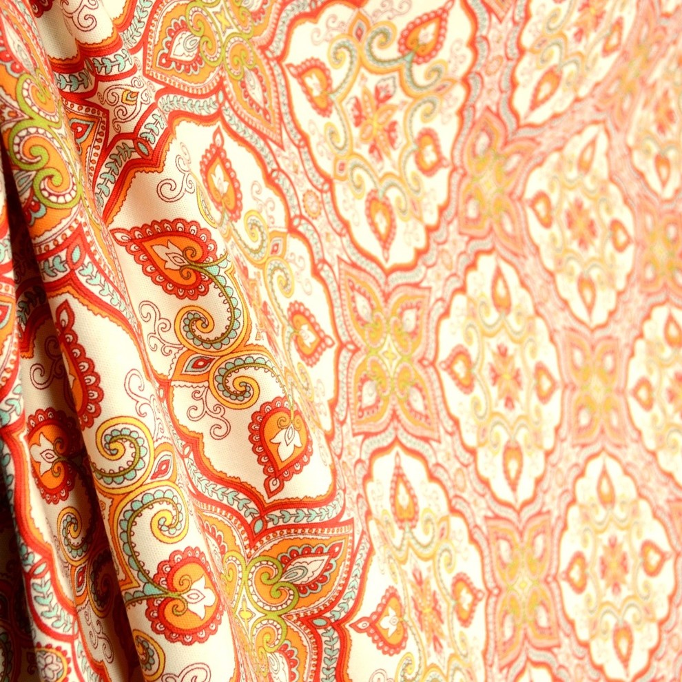 McNally Calypso Paisley Damask Fabric, Sample