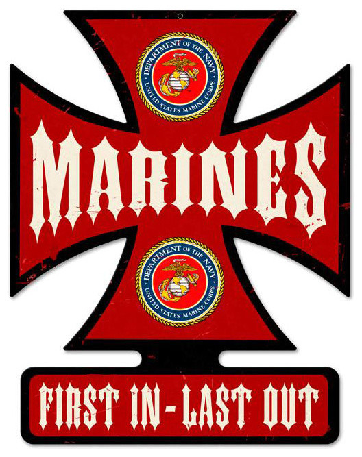 Marines Vintage Metal Sign