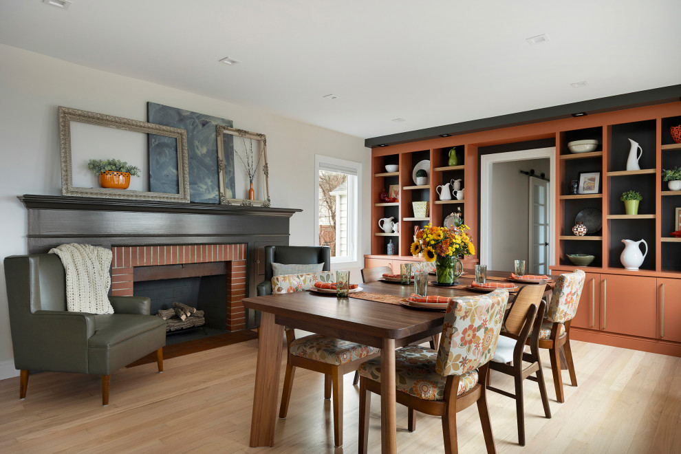 Inspiration for a transitional dining room remodel in Minneapolis