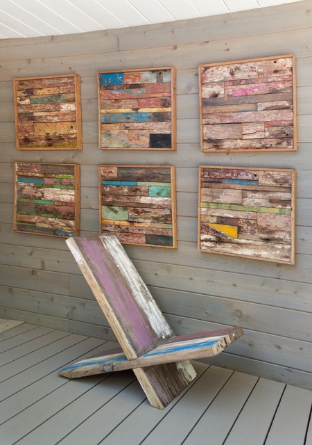Stinson Beach, CA bord-de-mer-terrasse-en-bois