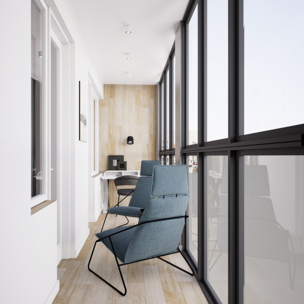 Проект интерьера квартиры со спальней-нишей