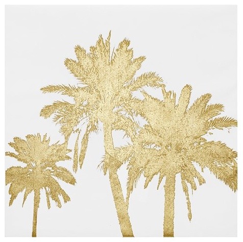 Intelligent Design Gold Foil Embellished Canvas in Gold Finish ID95C-0013