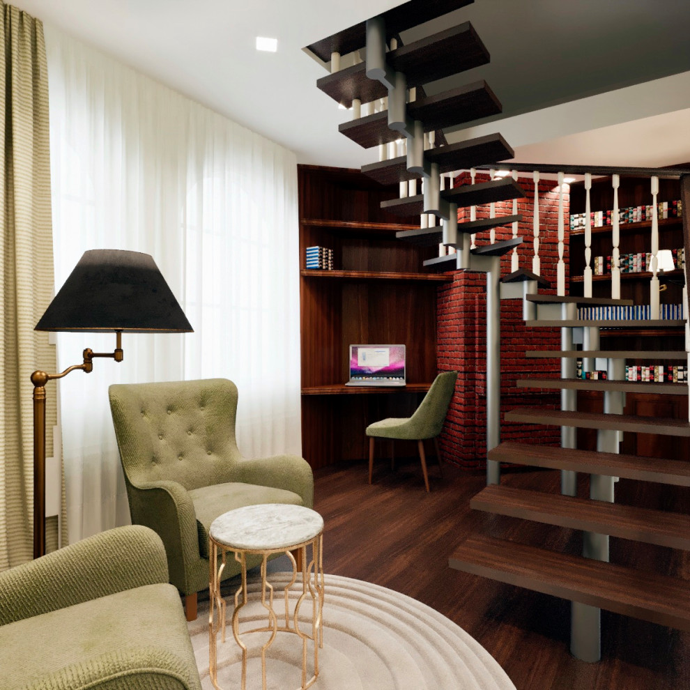 Визуализация проекта загородного дома в классическом стиле.