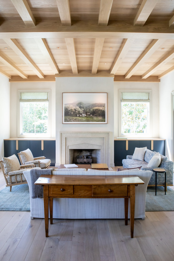 Family room - large transitional enclosed family room idea in San Francisco