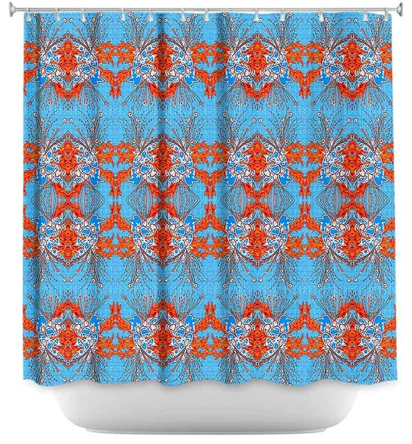Shower Curtain Unique from DiaNoche Designs - Fried Holiday II