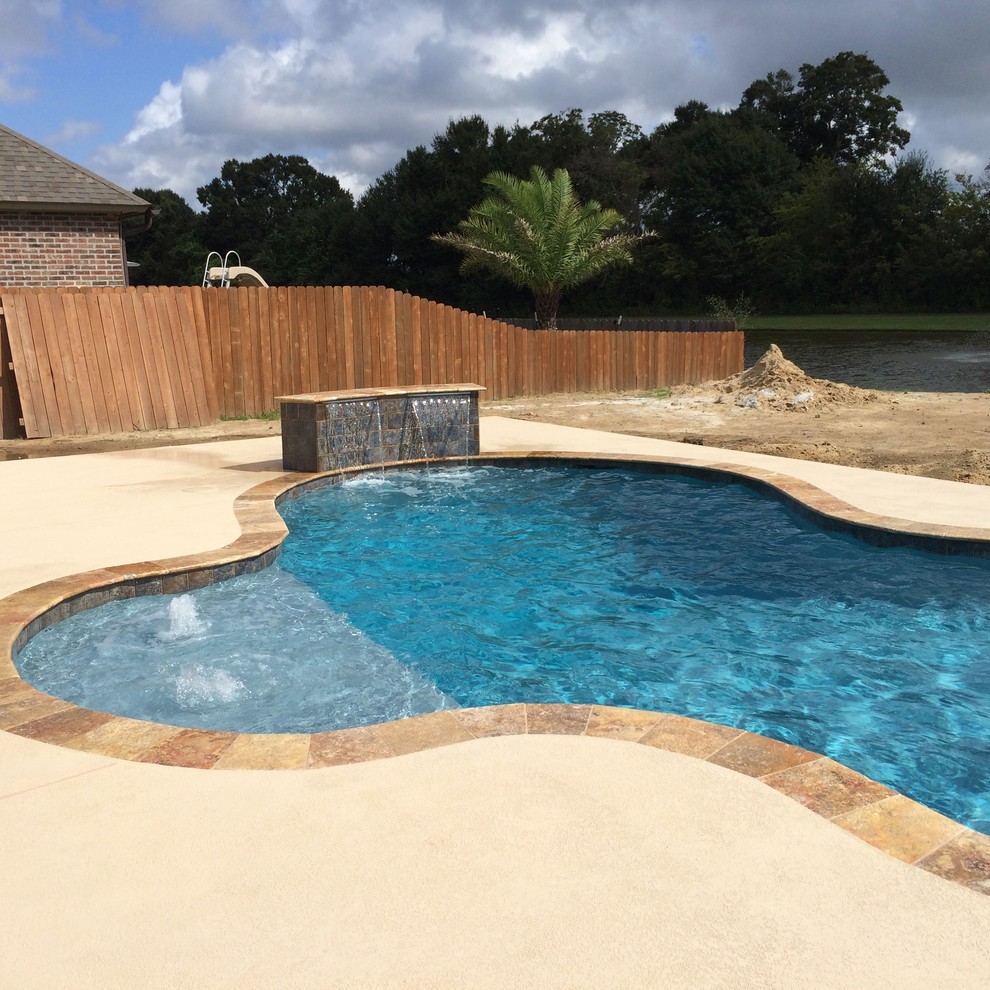 New Gunite Swimming Pool Contemporary Pool New Orleans by