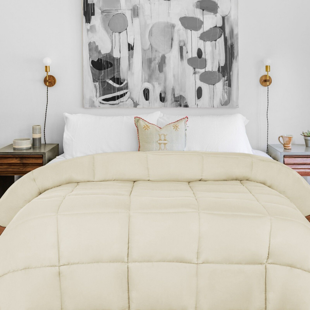 All Season Baffle Box Alternative Comforter, Full/Queen Transitional