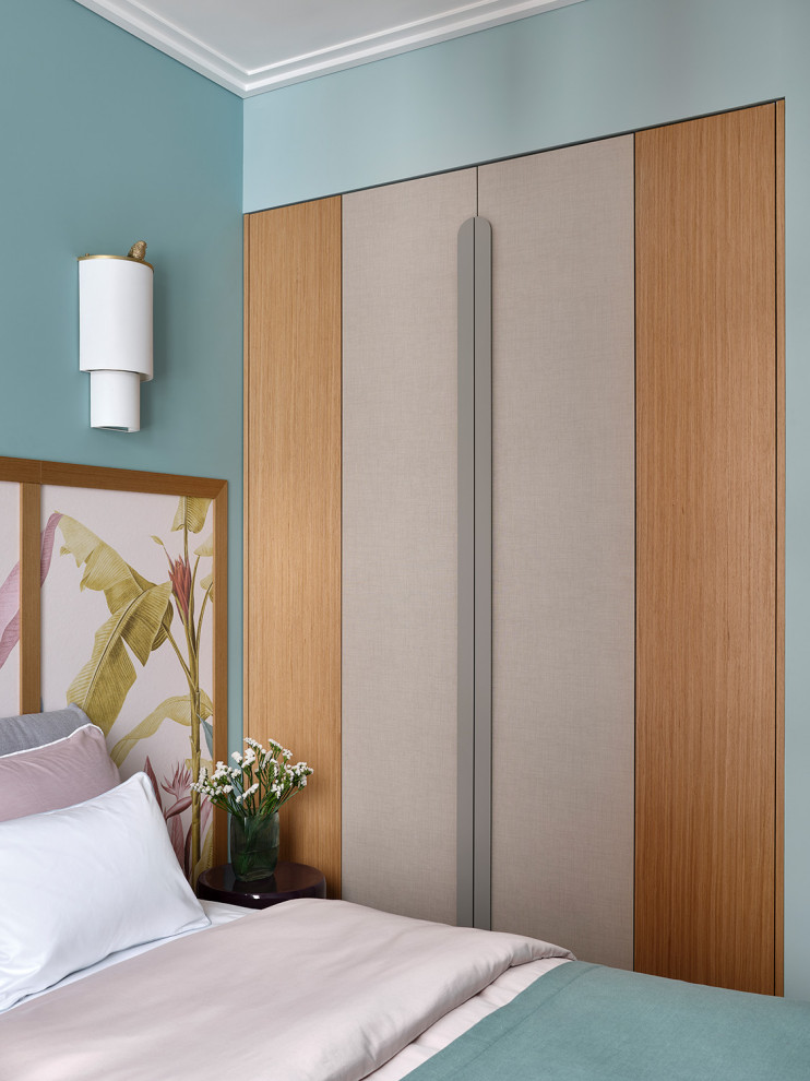 Небольшая квартира в оттенках синего