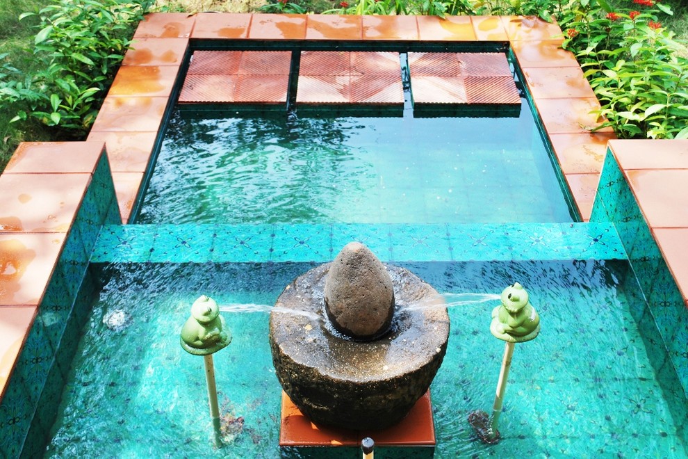 Indian swimming pool in Delhi.