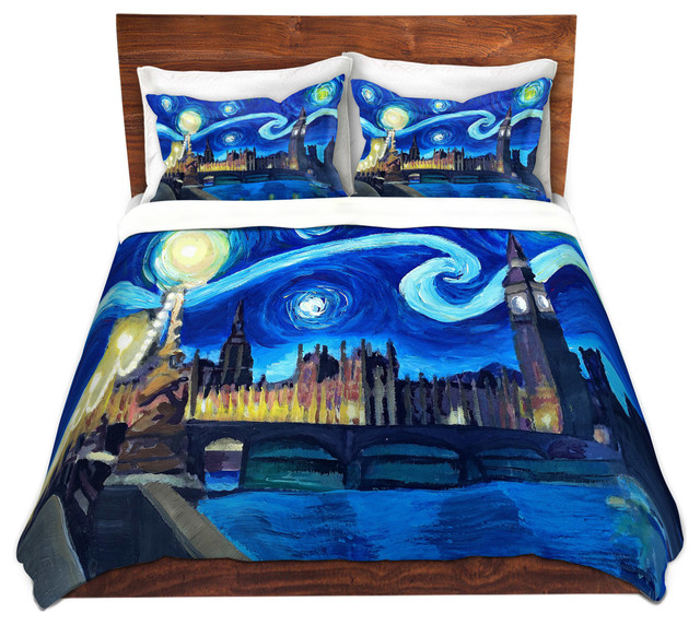 Dianoche Microfiber Duvet Covers Markus Bleichner Starry Night Dianoche Microfiber Duvet Covers Markus Bleichner Starry Night London Van Gogh