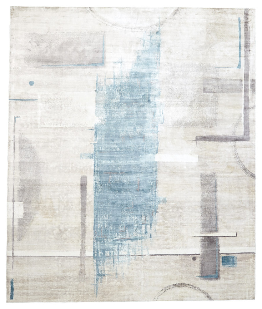Art Rug, Blue, 11' x 14'