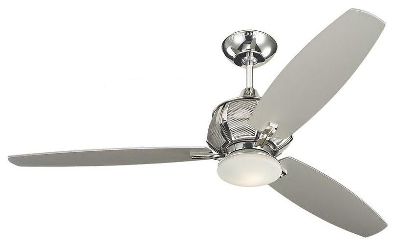 Monte Carlo Ceiling Fans Acura 52 in. Polished Nickel Ceiling Fan with 3-Blades