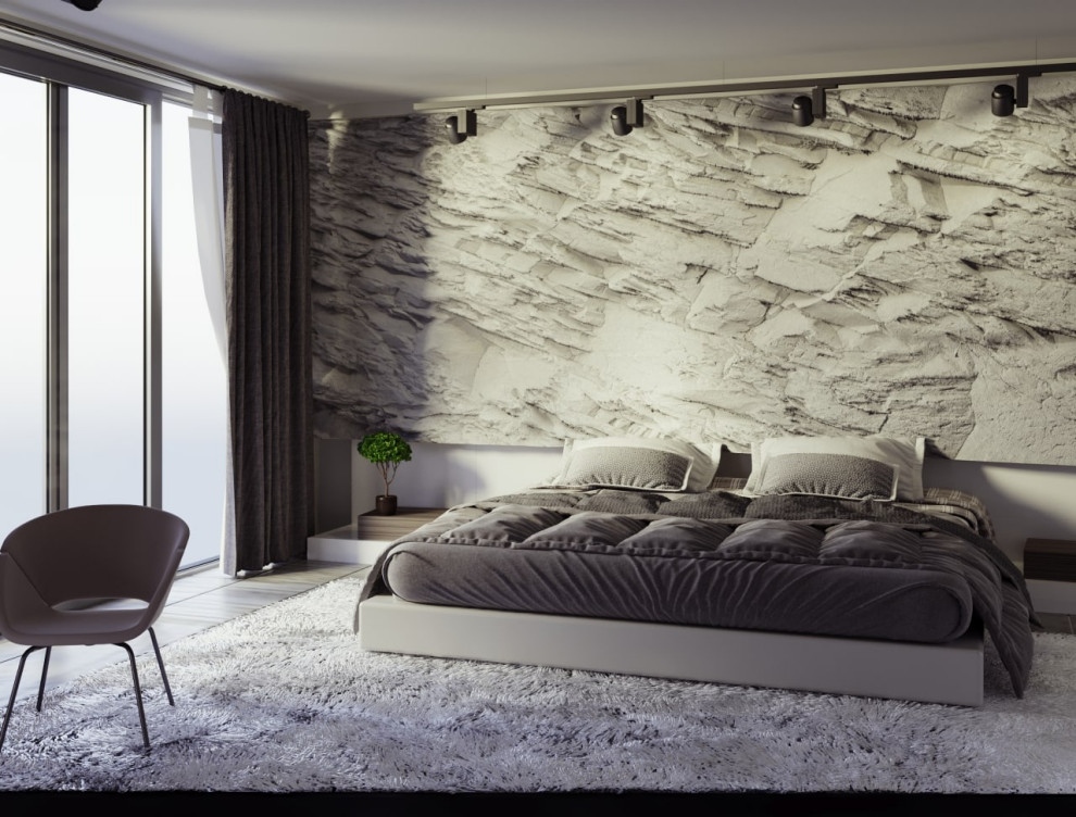 3д визуализация спальни