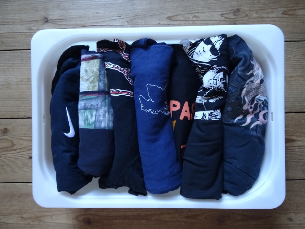 teenager's wardrobe chaos