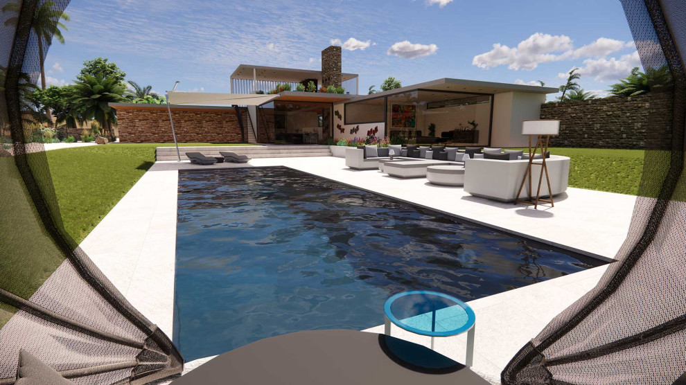 Moderner Pool in Sonstige