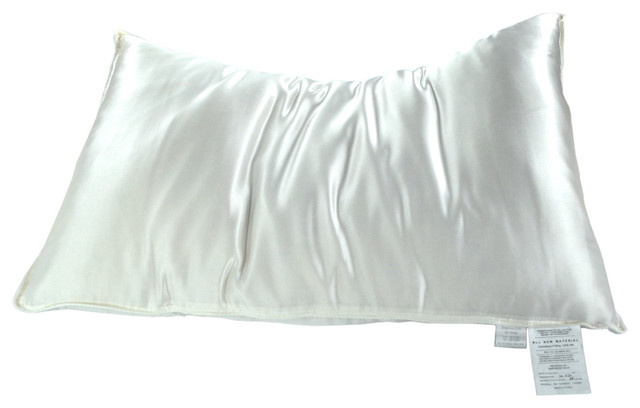 Silk Filled Pillow Silk Charmeuse Cover Traditional