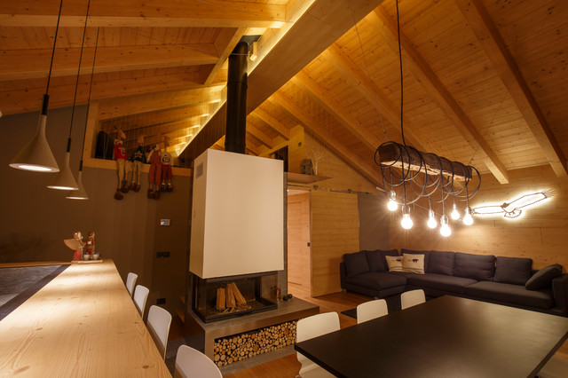 Nest House rustic-living-room