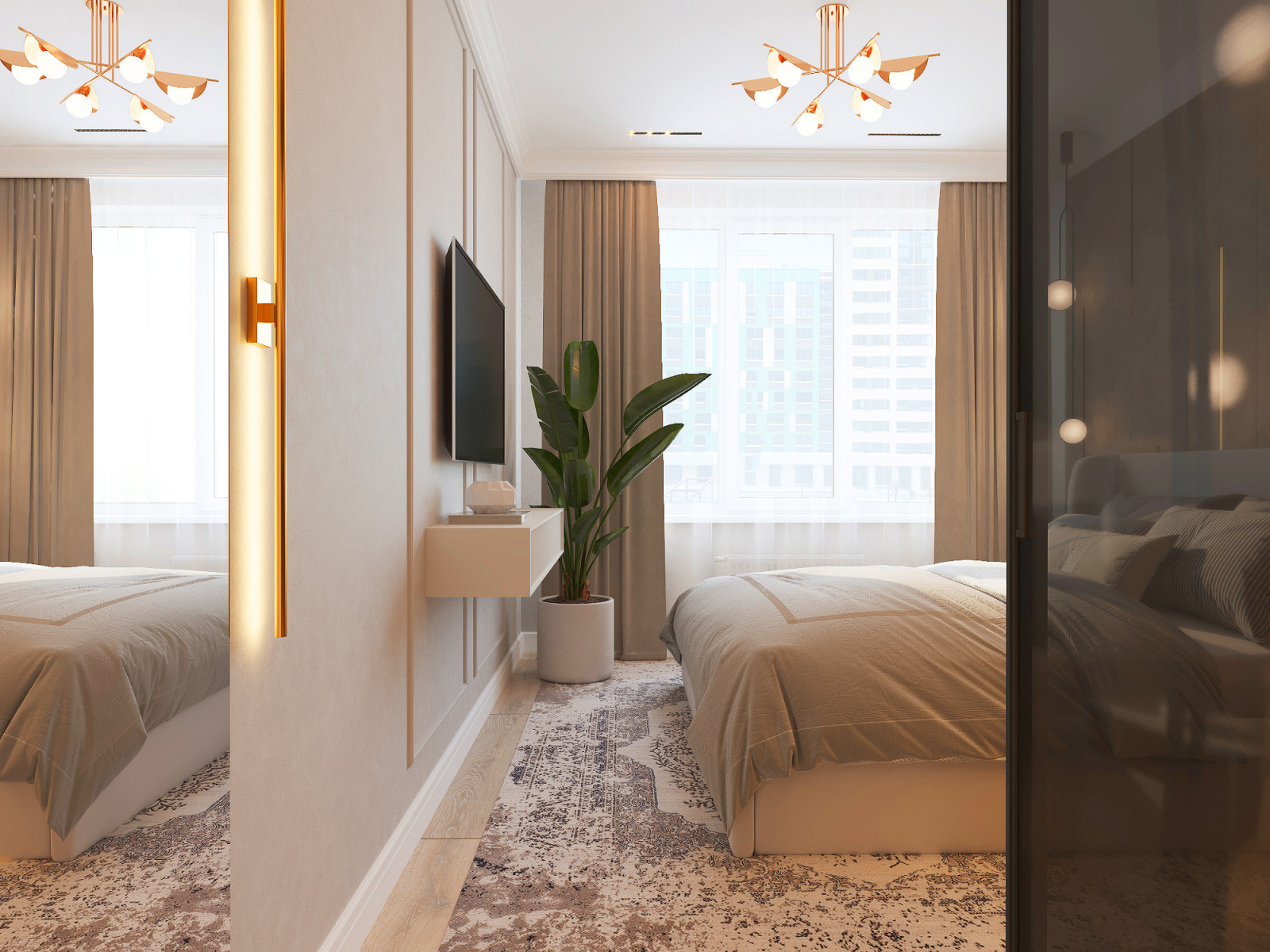 3-х комнатная  квартира в ЖК  «Клубный дом на  Фруктовой», Ижевск. 82,72м2