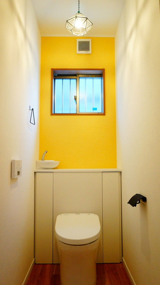 Photo of a mediterranean powder room in Other.