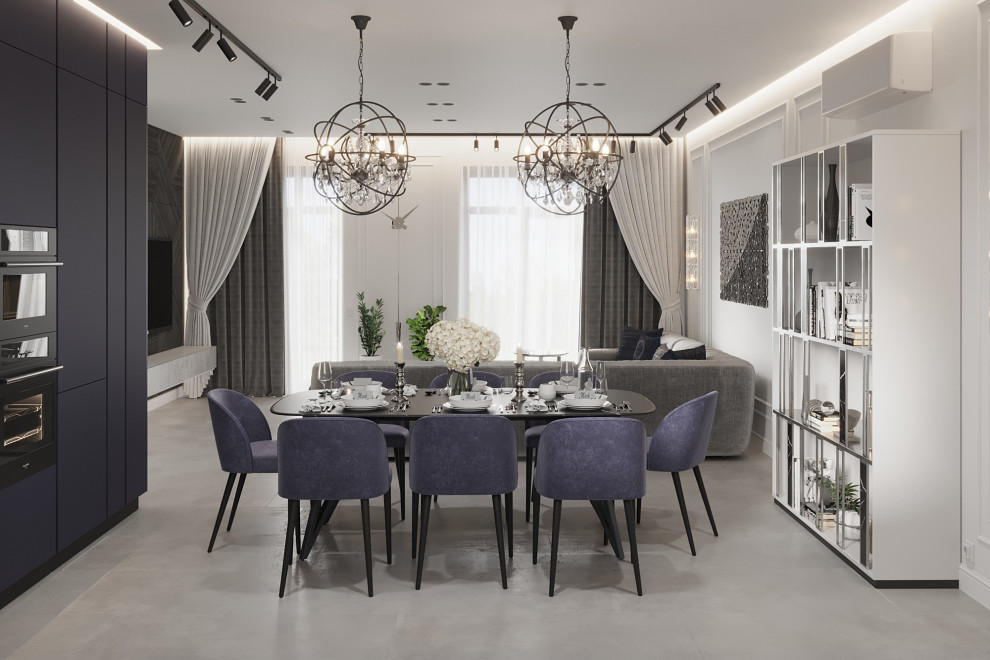 Одноэтажный дом в неоклассике