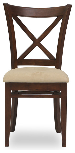 Celia Sand Fabric Upholstered Cocoa Dining Chair
