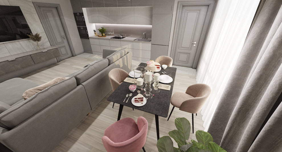 Трехкомнатная квартира в ЖК "Серебряный бор"